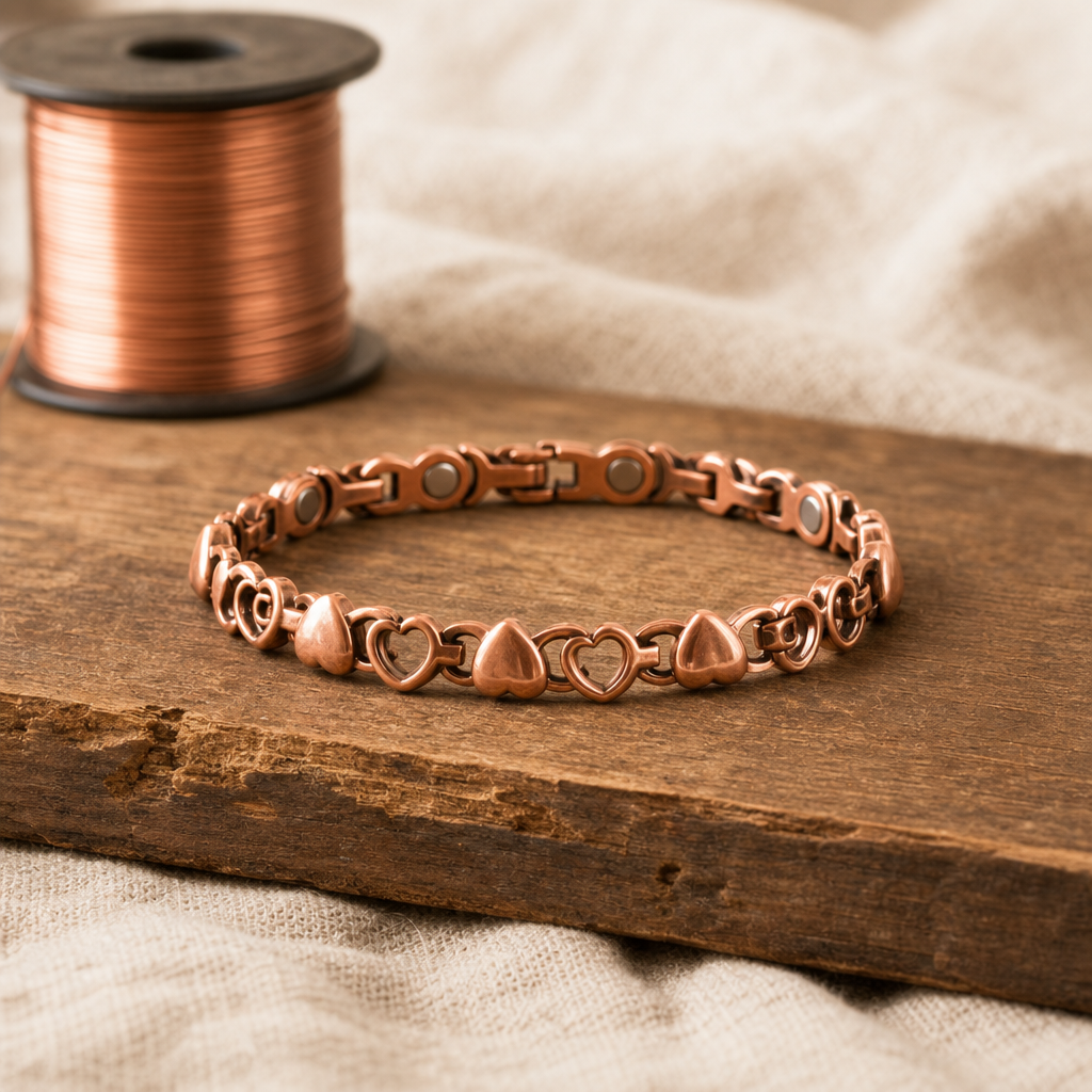 Amor Copper Anklet