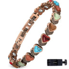 Copper Bracelet for Women, Pure Copper Magnetic Bracelets, Natural Unique Gemstone