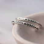 Unique Silver Hoops