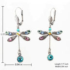 Elegant Dragonfly Design Earrings