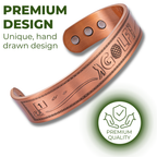 Willis Judd Mens Copper Bangle Golf Bracelet