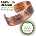 Willis Judd Mens Copper Bangle Golf Bracelet Style 2