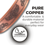 Willis Judd Mens Copper Bangle Biker Bracelet