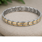 Ladies Strong Magnetic Bracelet - Rose Gold Two Tone