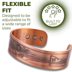 Willis Judd Mens Copper Bangle Golf Bracelet Style 2