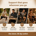 Copper Knee Support Sleeve | Compression Brace for Men & Women | S-2XL