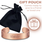 Willis Judd Mens Copper Bangle Love You Dad Design