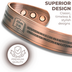 Willis Judd Mens Copper Bangle John 3:16 verse