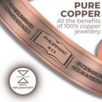 Willis Judd Mens Copper Bangle Philippians 4:13 verse