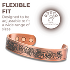 Willis Judd Mens Copper Wild Rose Bangle