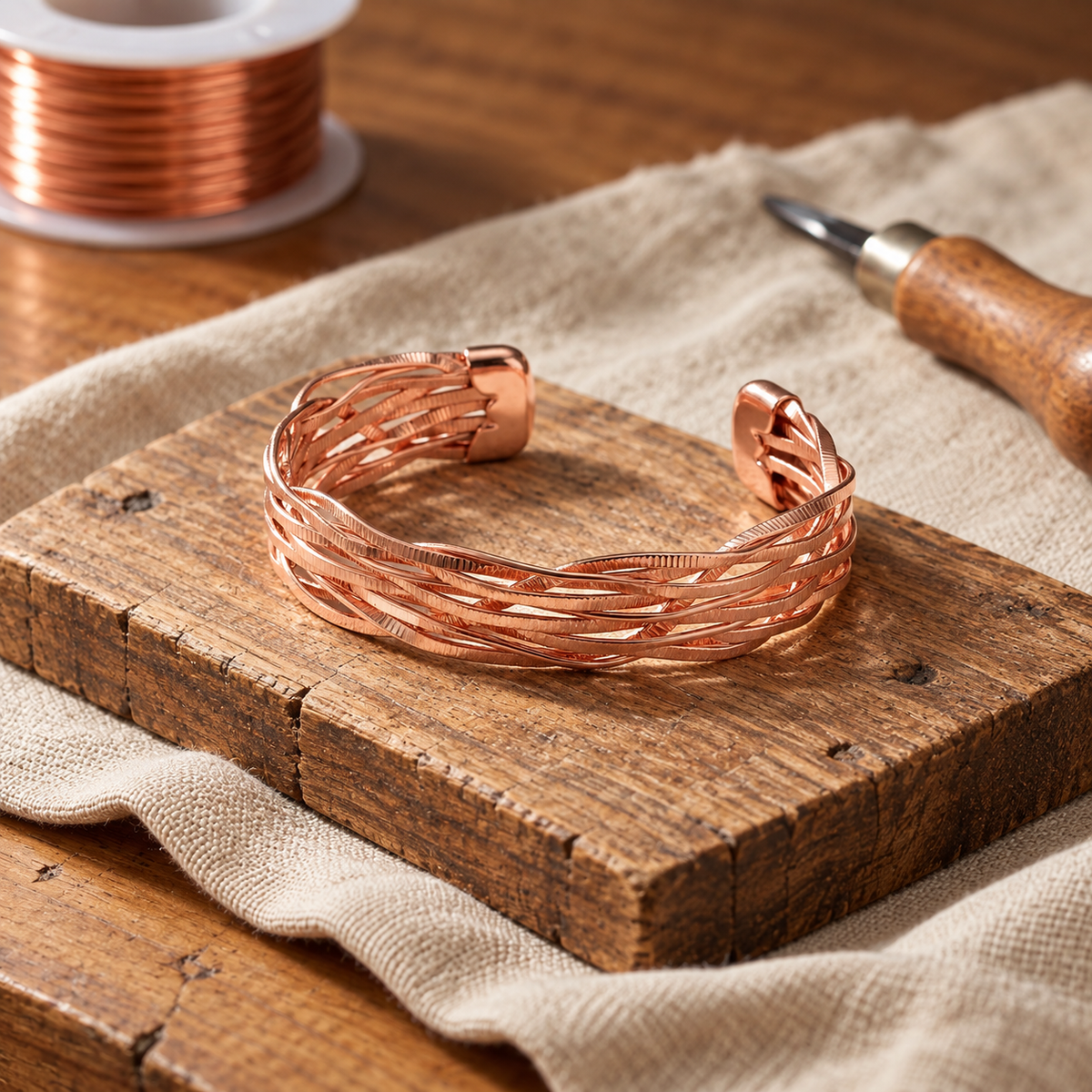 Wisp Copper Bracelet