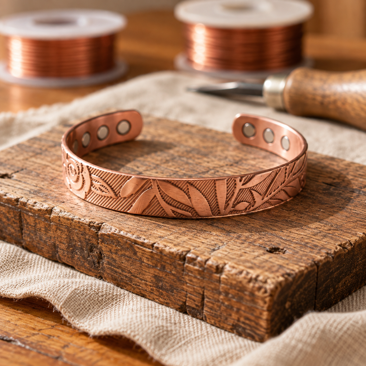 Leaf Copper Bracelet