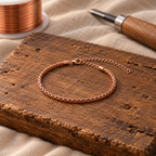 Braid Copper Anklet