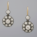 Vintage Edelstein Drop Earrings
