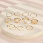 Pack 11 Vintage Silver Rings