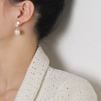 Chic Silver Bead Earrings
