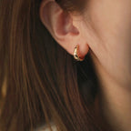 Luxurious Gold and Silver Earrings
