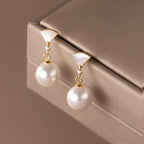 Chic Silver Bead Earrings