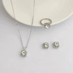 Luxurious Cube Jewelry Set