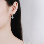 Sterling Silver 1 Carat Moissanite Earrings