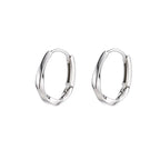 Sterling Silver Round Inlay Earrings