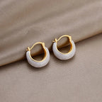 Vintage U-shaped Hoop Earrings