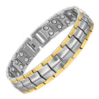 Mens Double Row Magnetic Bracelet