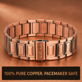 Mens Copper Bracelet - Pacemaker Safe