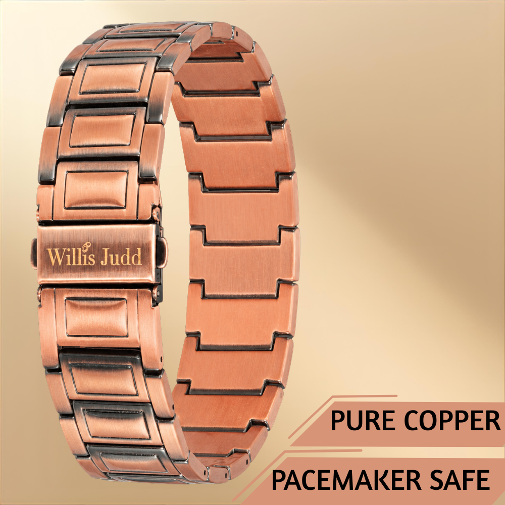 Mens Copper Bracelet - Pacemaker Safe