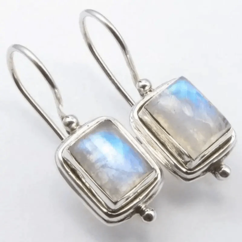 Send Quadratic Moonstone Earrings