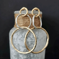 Vintage Gold and Silver Hoops