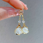 Sterling Silver Round Inlay Earrings